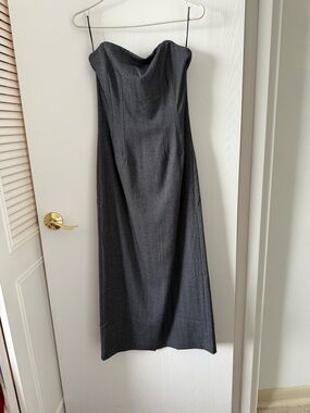 H&M | Dresses | Hm Black And White Strapless Ribbed Tube Dress | Poshmark